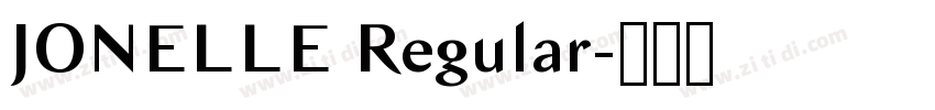 JONELLE Regular字体转换